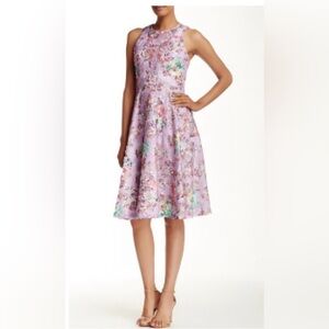 Badgley Mischka Nadia Fliral Cocktail Dress